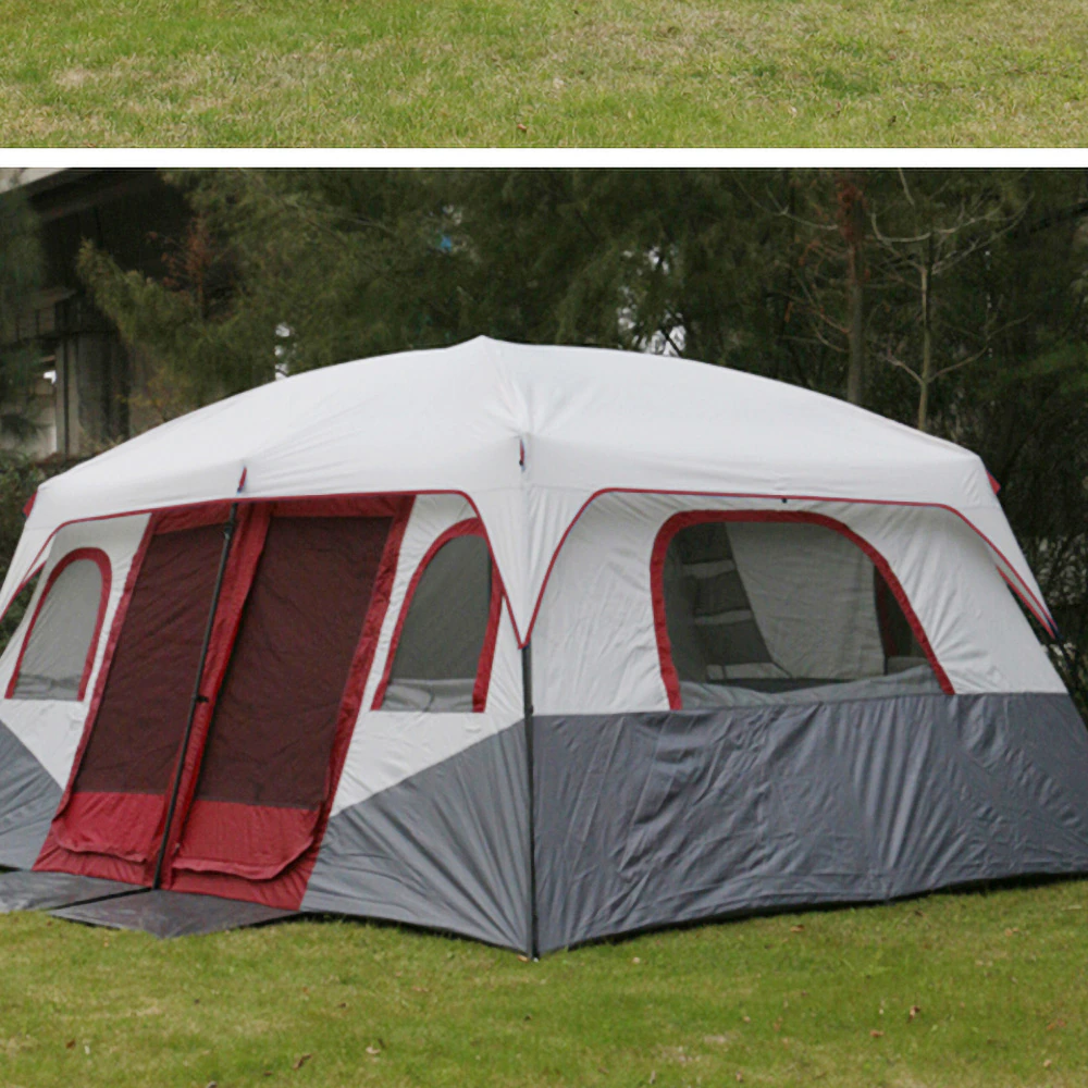 Cheap Goat Tents Large Camping Tent Outdoor Big Family Tent 8 10 12 Person Party Tent Waterproof Cabin Camp Anti UV Marquee Tents Tents 